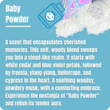 Baby Powder liquid wax melts fragrance notes and scent description