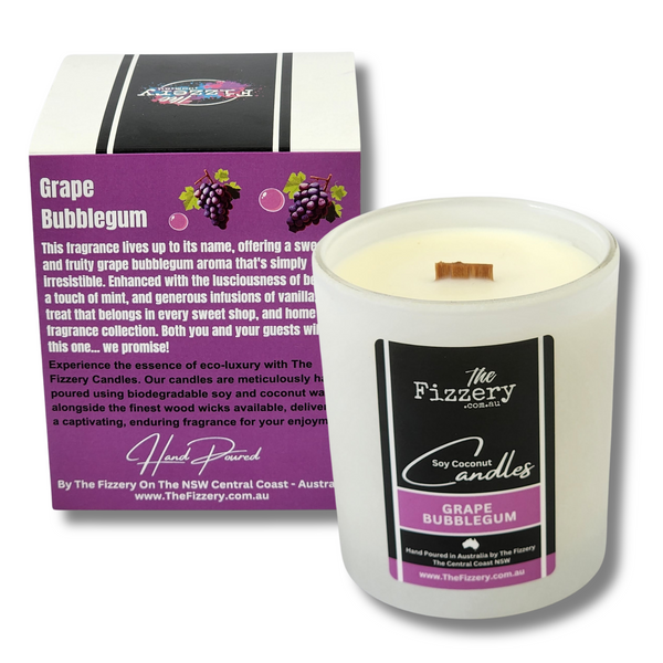 Grape Bubblegum - Soy Coconut Candle