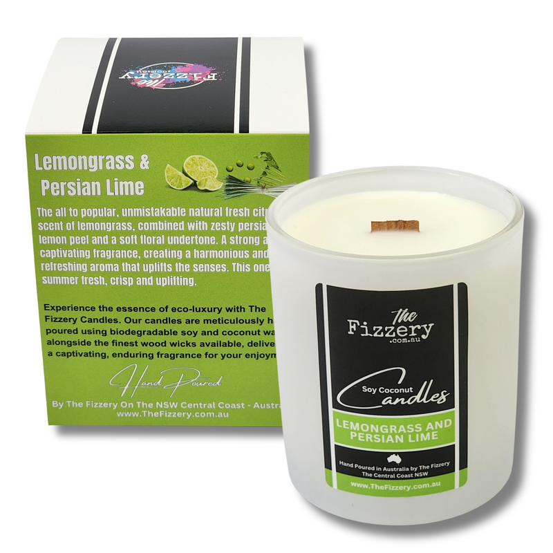 Lemongrass And Persian Lime - Soy Coconut Candle