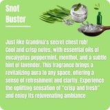 Snot Buster liquid wax melts fragrance notes and scent description