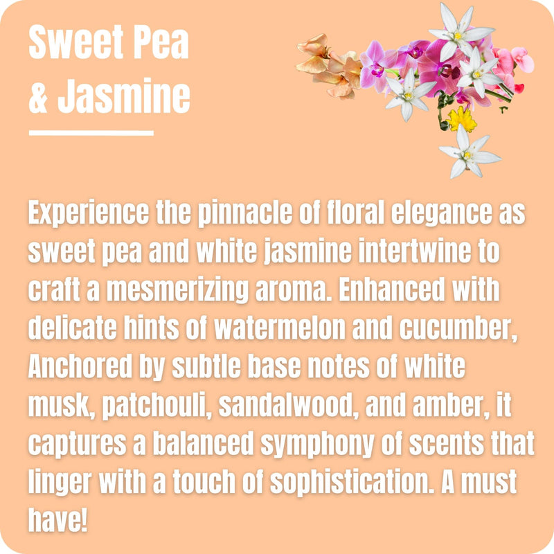 Sweet Pea & Jasmine Liquid Wax Melts