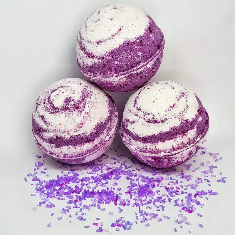 Black Raspberry Vanilla Bath Bomb Ball