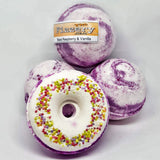 Black Raspberry Vanilla Bath Bomb Donut