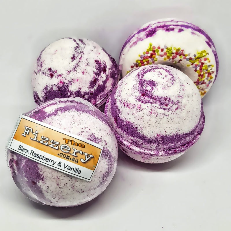 Black Raspberry Vanilla Bath Bomb Ball