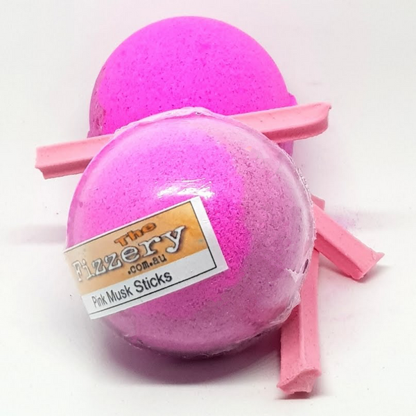 Pink Musk Sticks Bath Bomb Ball