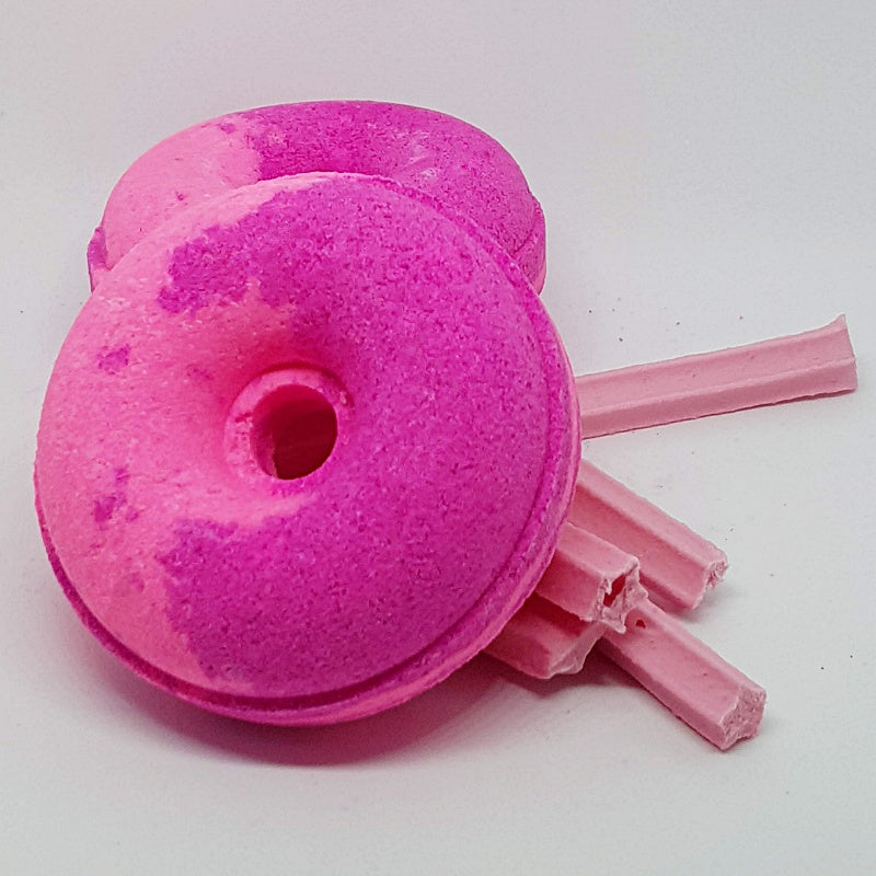 Pink Musk Sticks Bath Bomb Donut