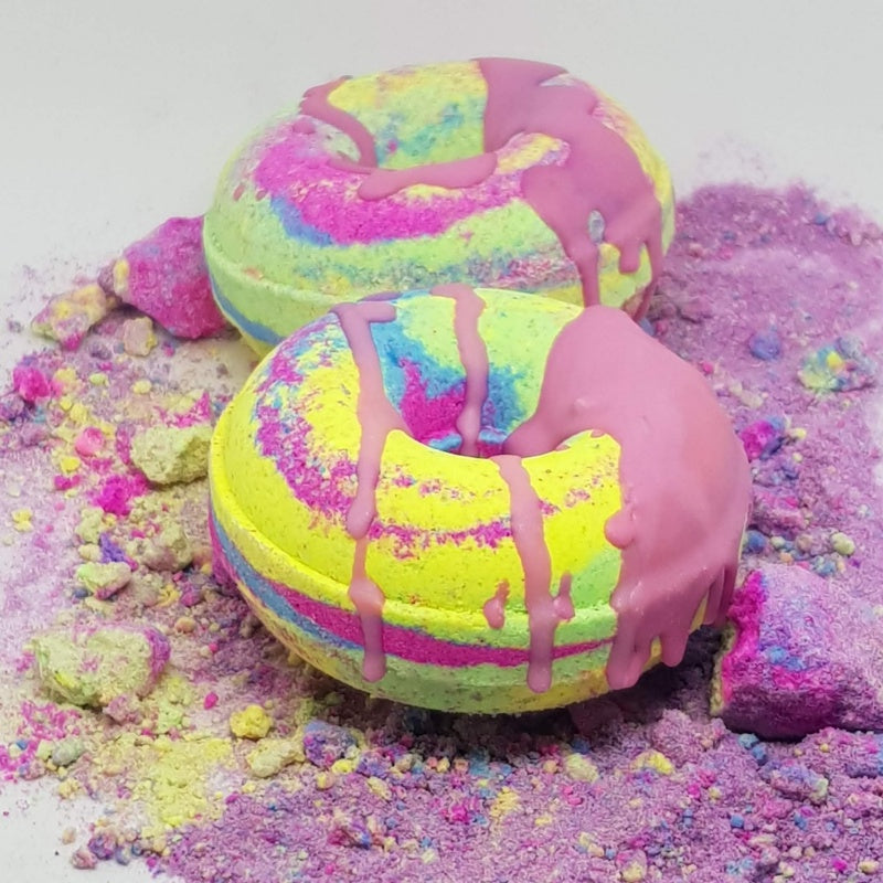 Rainbow Paddle Pop Bath Bomb Donut