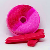 Red Fizz Skins Bath Bomb Donut