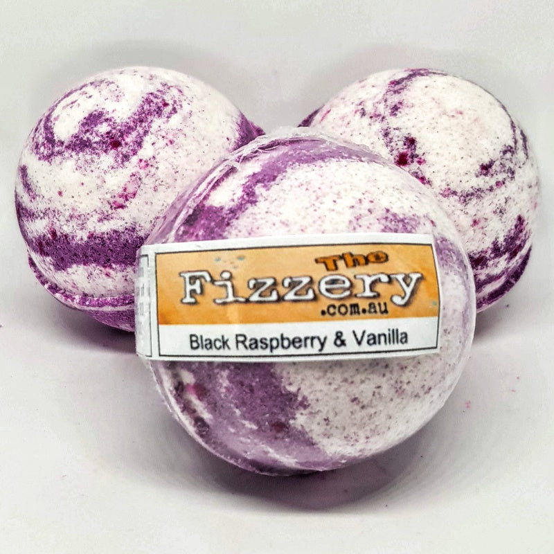 Black Raspberry Vanilla Bath Bomb Ball