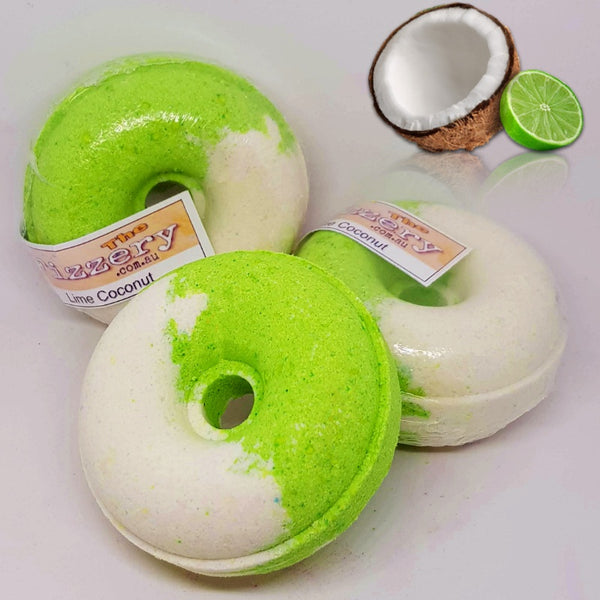 Coconut Lime Bath Bomb Donut