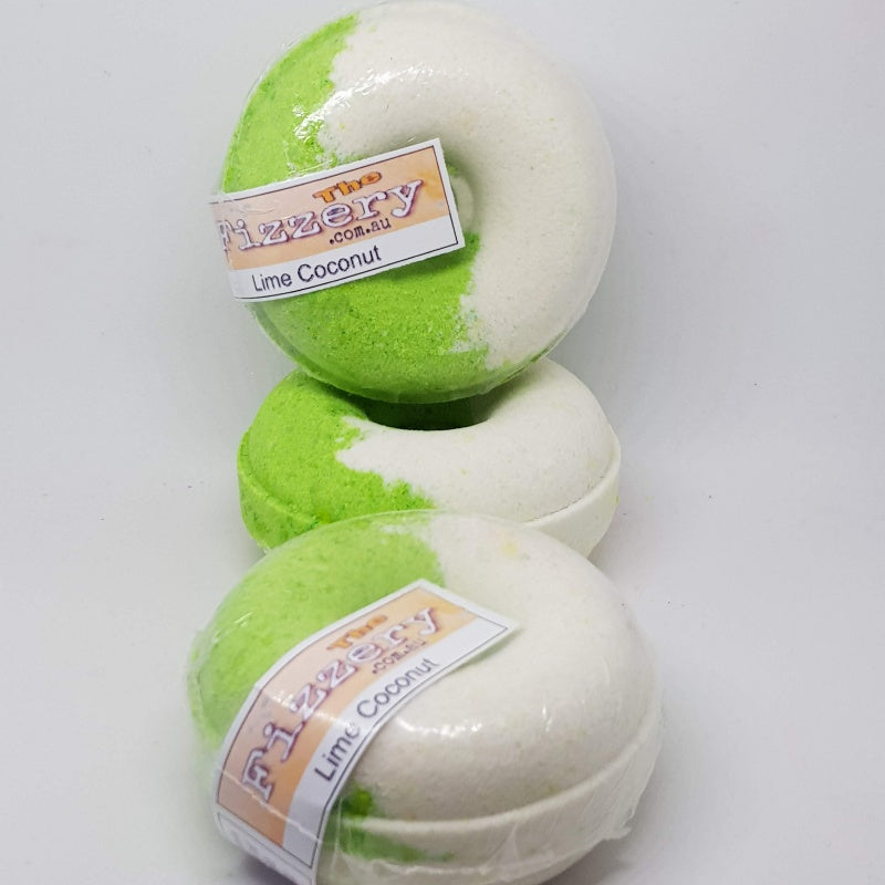 Coconut Lime Bath Bomb Donut