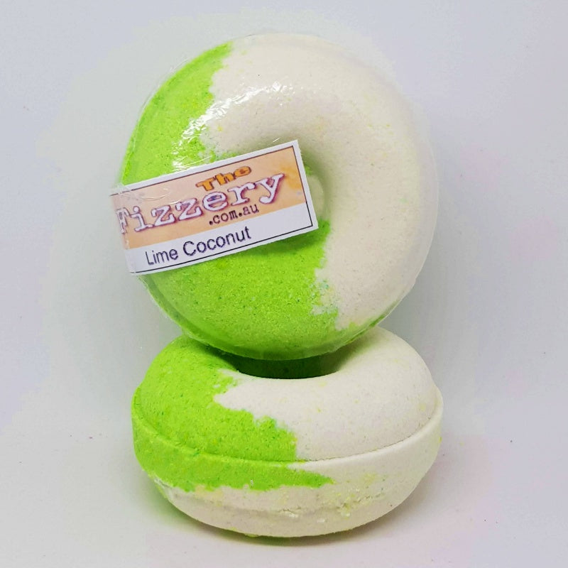 Coconut Lime Bath Bomb Donut
