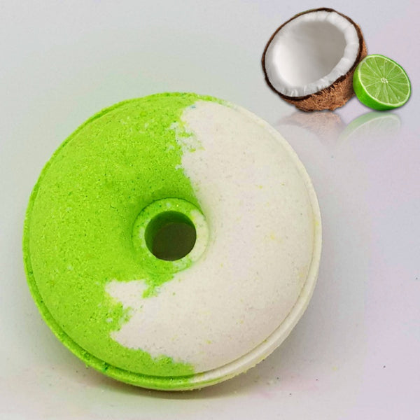 Coconut Lime Bath Bomb Donut