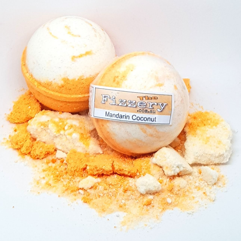 Coconut Mandarin Bath Bomb Ball
