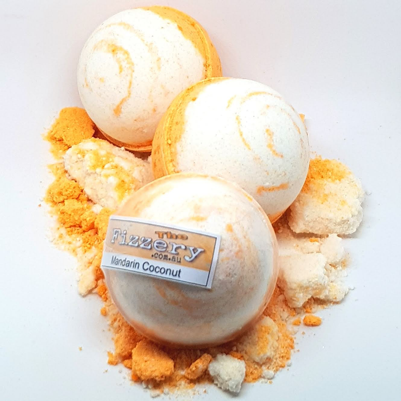 Coconut Mandarin Bath Bomb Ball